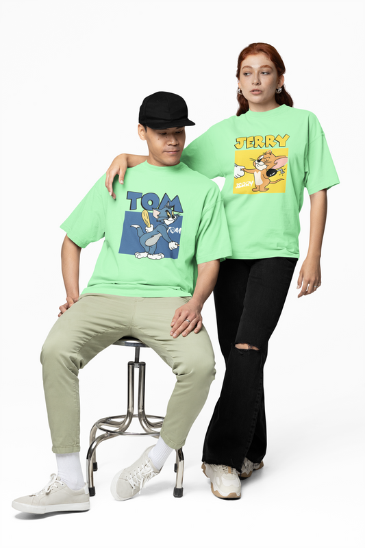 Tom & Jerry Couple Oversized T-Shirts