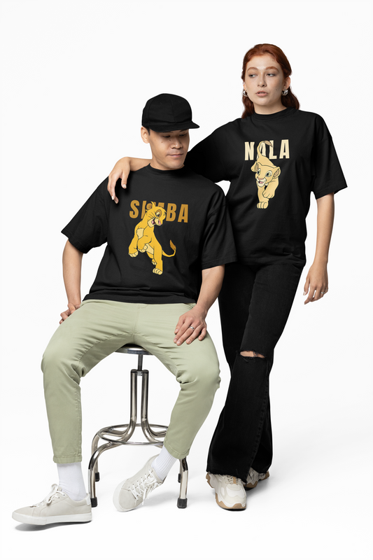 Simba & Nala Oversized T-Shirts