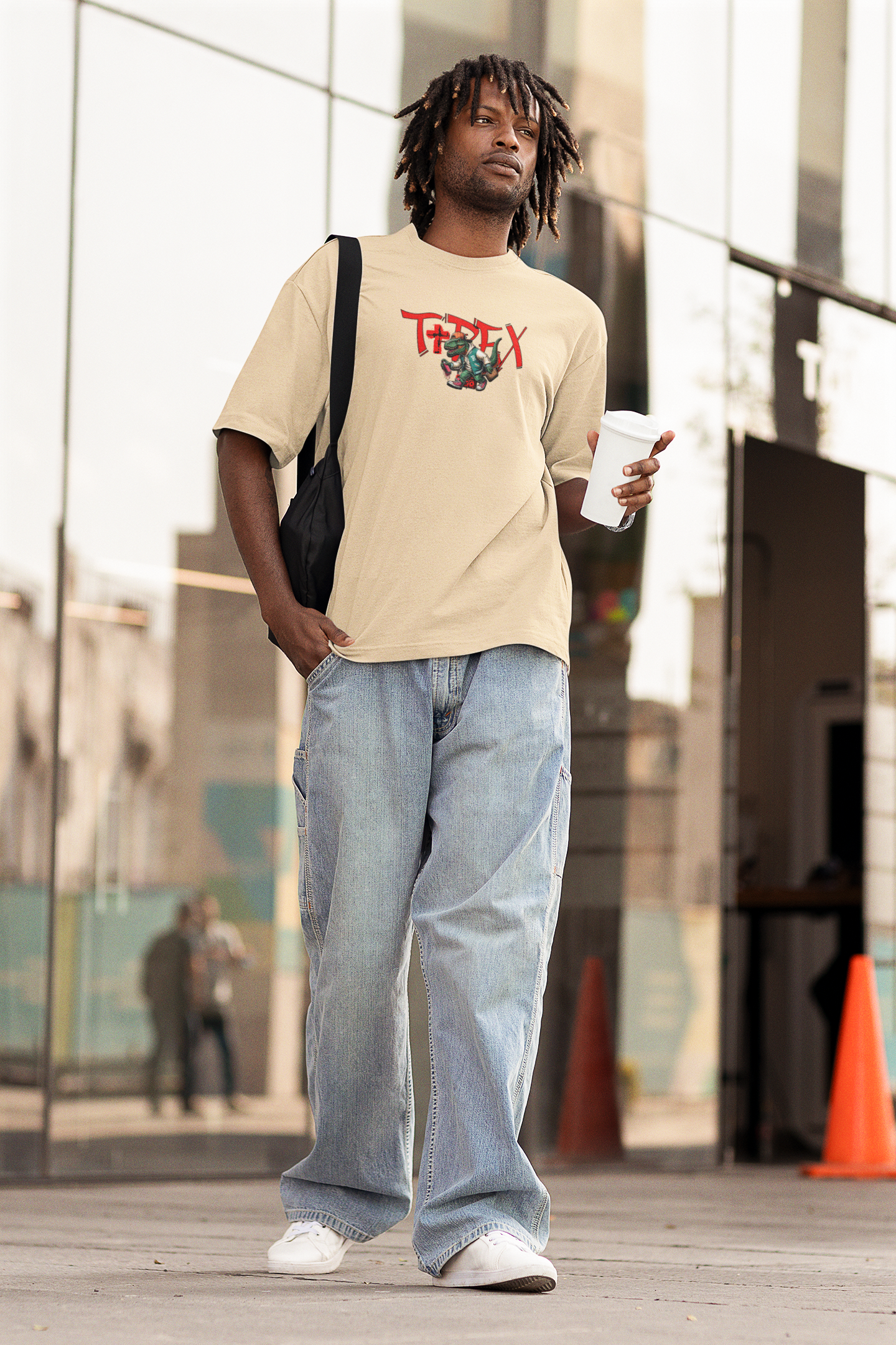 Tirex Unisex Oversized T-Shirt Streetwear Graphic Tee Style Wear