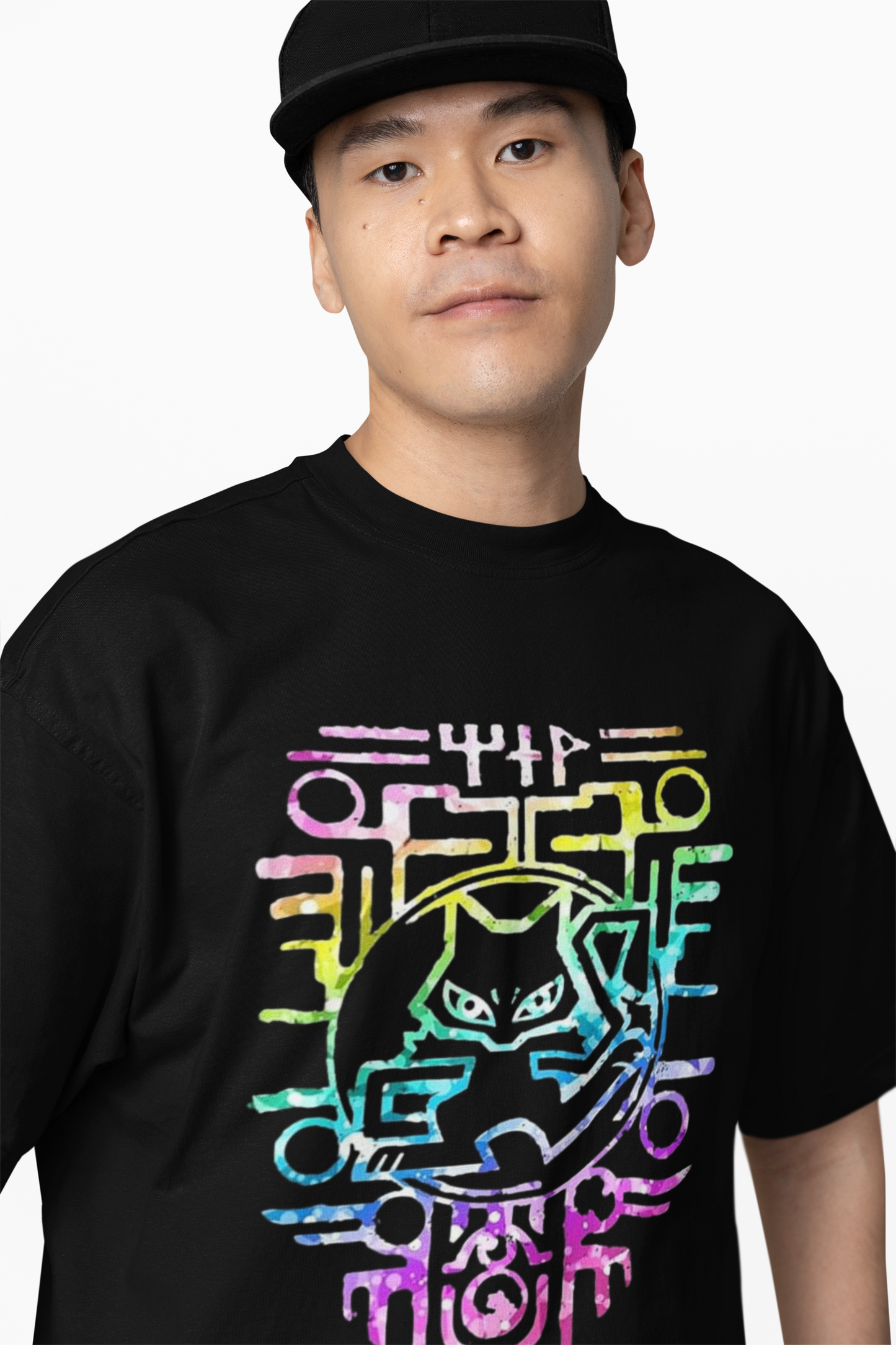 Ancient Mew Oversized T-Shirts Stylish Anime Streetwear