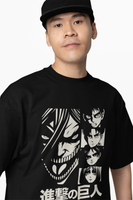 Main Characters Oversized T-Shirt – Bold Graphic Design