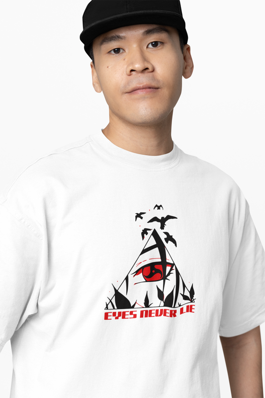 Eyes Never Lie Oversized T-Shirt Bold Graphic Streetwear