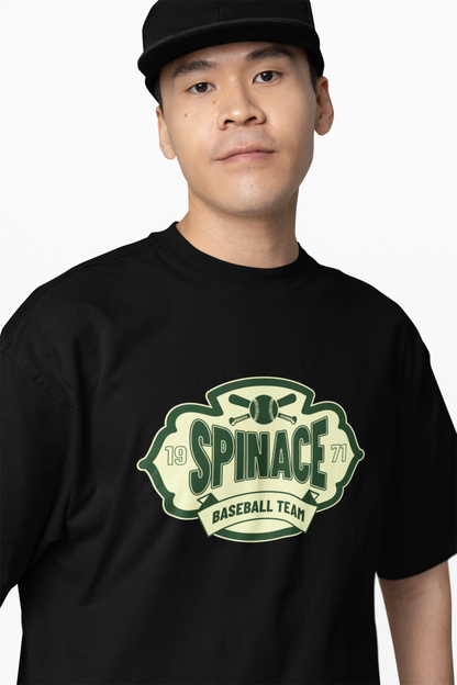 Baseball Spinace Oversized T-Shirt