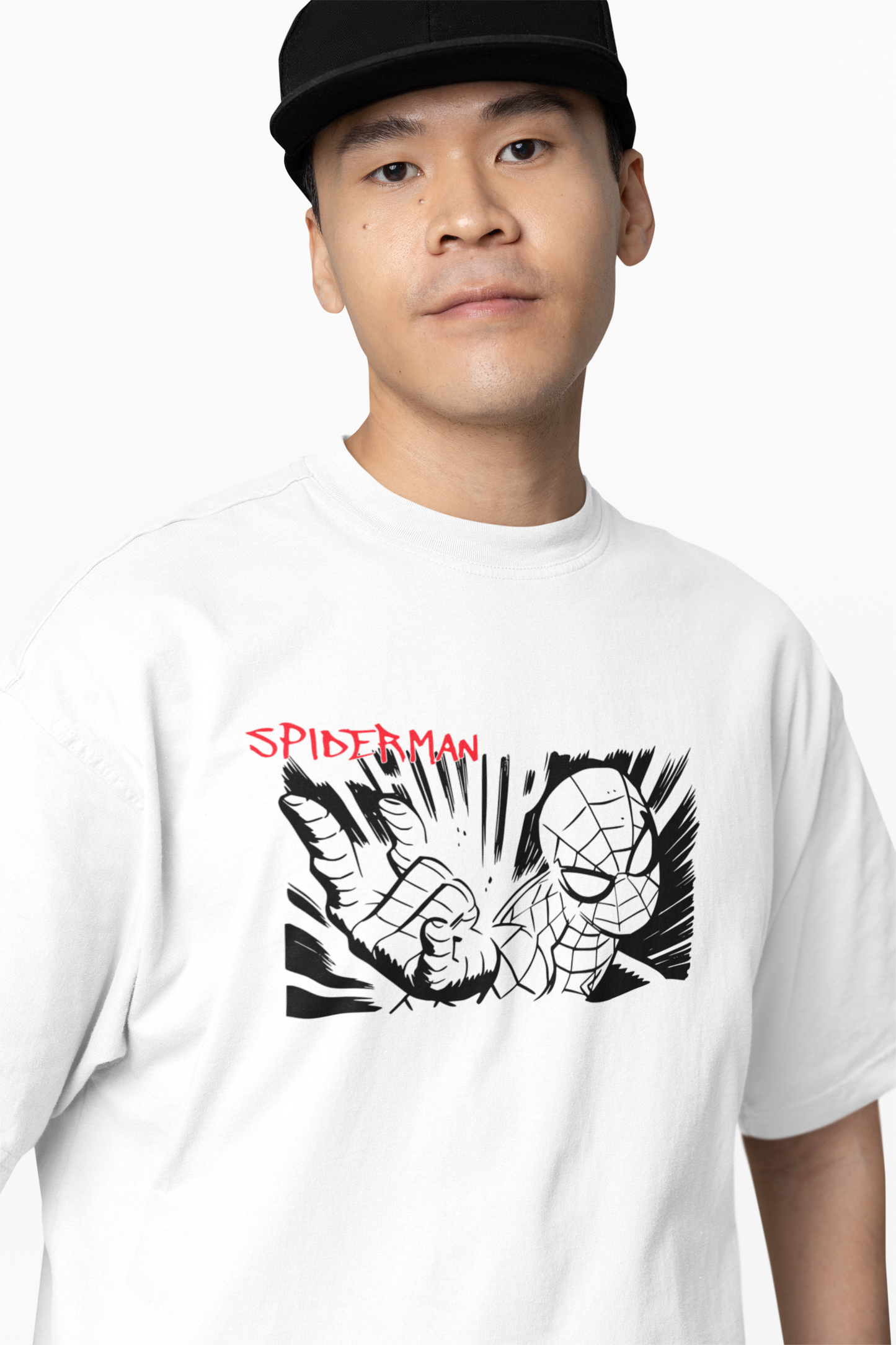 Web Sling Impact Oversized T-Shirt for Relaxed Urban Fashion