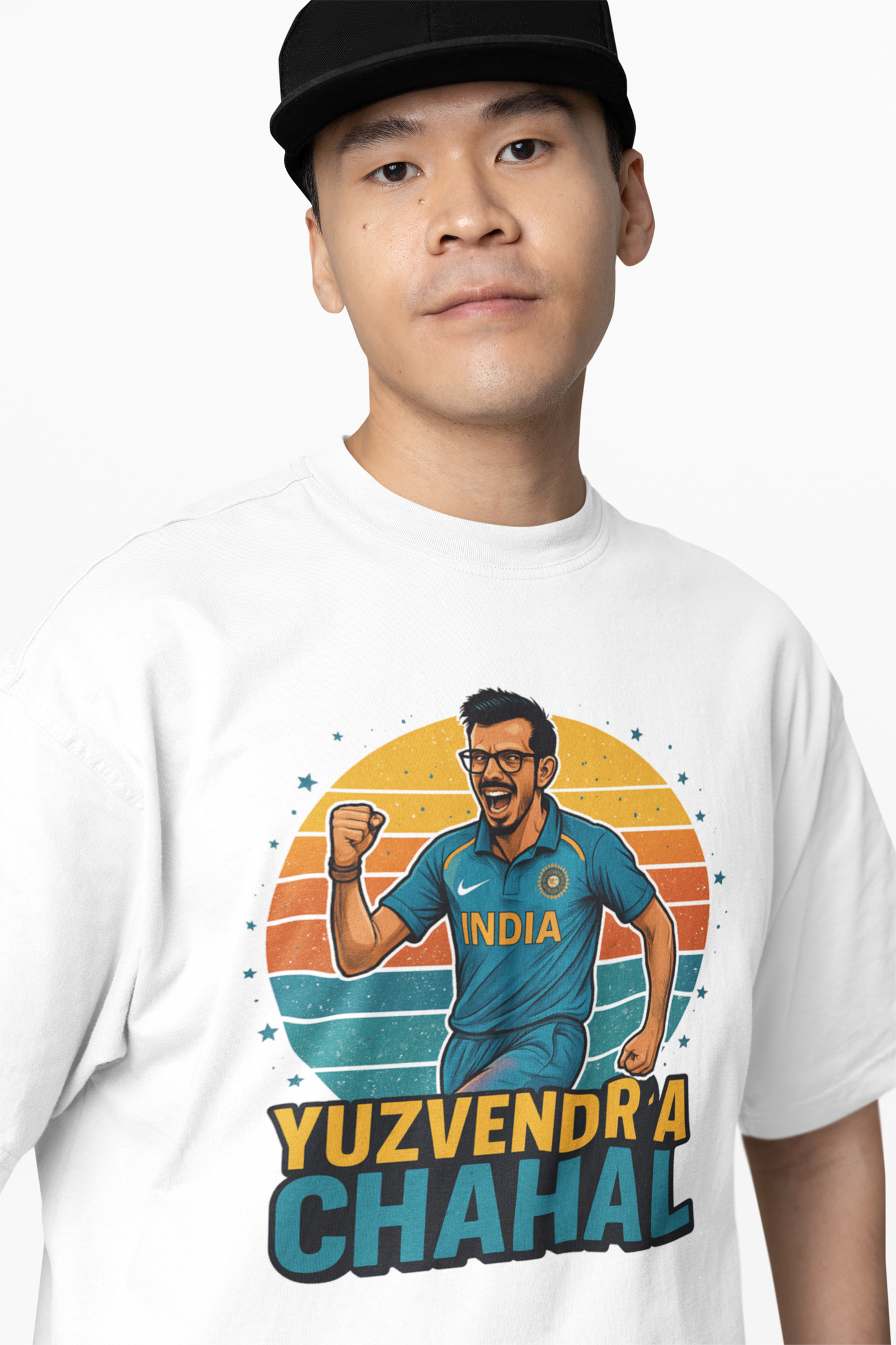 Chahal Graphic Oversized T-Shirt Stylish Cricket Streetwear