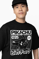 Pikachu 025 Pokemon Oversized T-Shirts