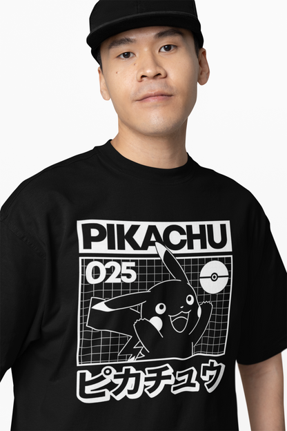 Pikachu 025 Pokemon Oversized T-Shirts – Anime Streetwear