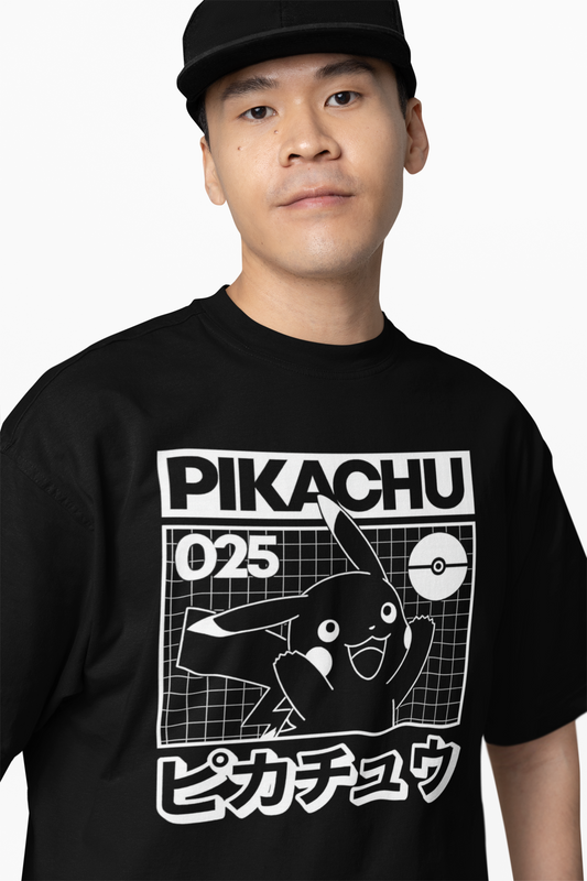 Pikachu 025 Pokemon Oversized T-Shirts
