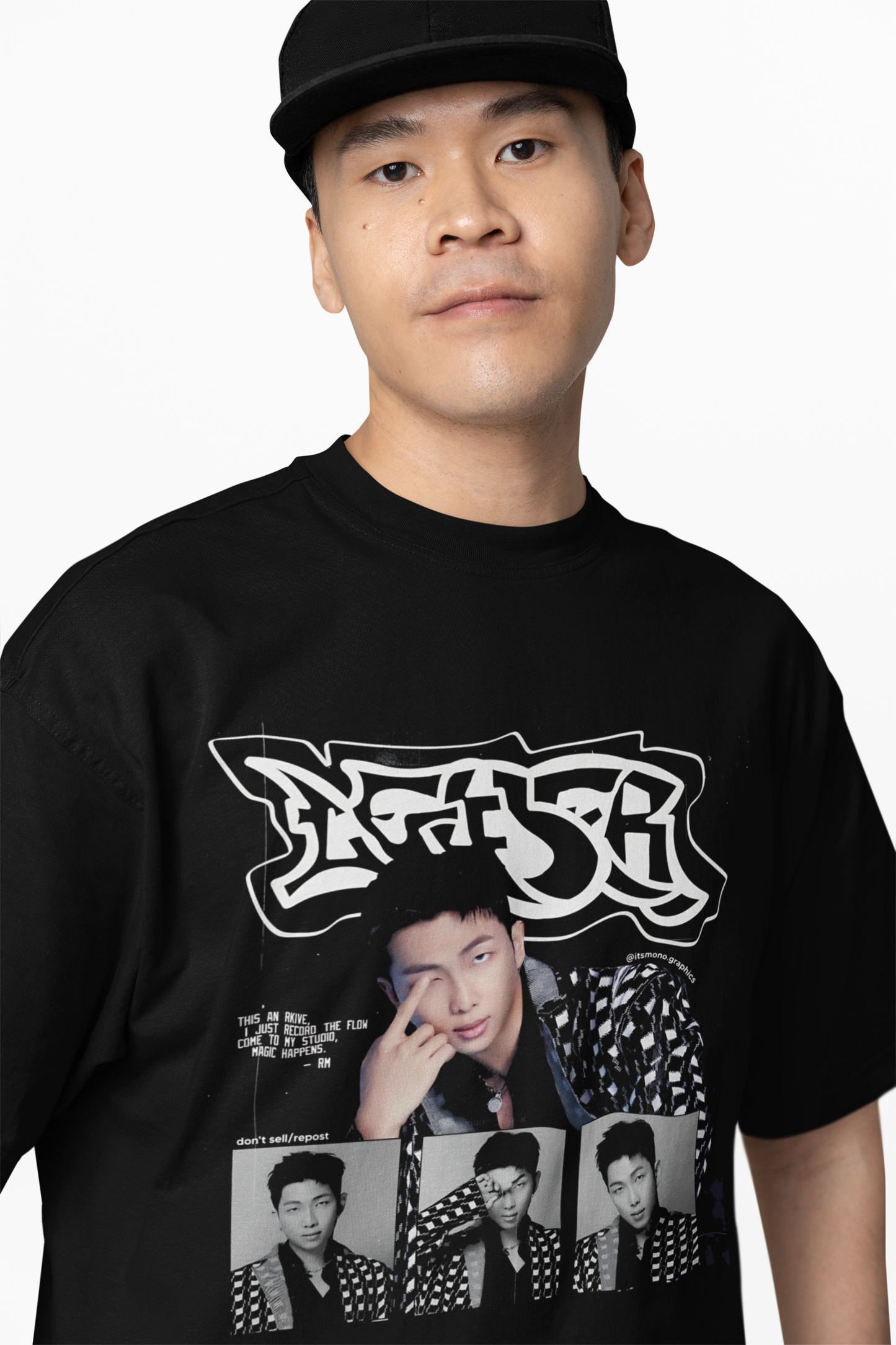 BTS Leader RM Oversized T-Shirt – Iconic Style for True ARMY