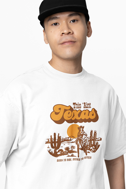 Texas Oversized T-Shirt Western Graphic Streetwear Tee Fits