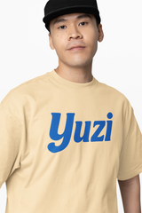 Yuzi Graffiti Print Oversized T-Shirt
