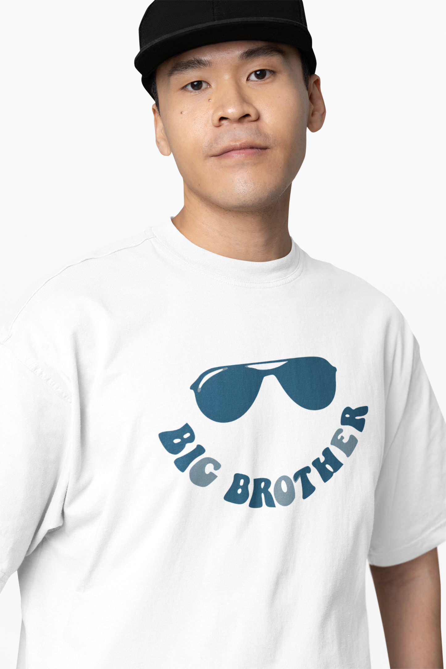 Big Brother Glasses Oversized T-Shirt Trendy Graphic Tee
