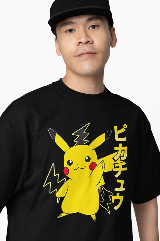 Pikachu Thunder Oversized T-Shirts