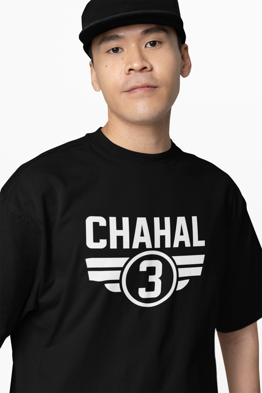 Yuzi Chahal Cricket Icon Oversized T-Shirt