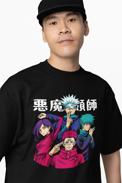 Jujutsu Kaisen Oversized T-Shirts – Anime Streetwear Style