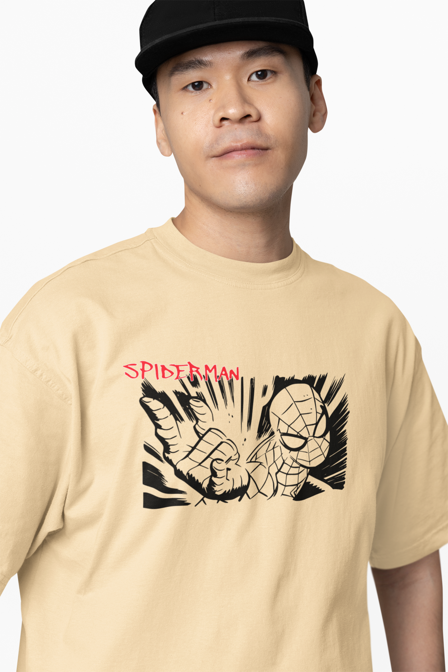 Web Sling Impact Oversized T-Shirt for Relaxed Urban Fashion