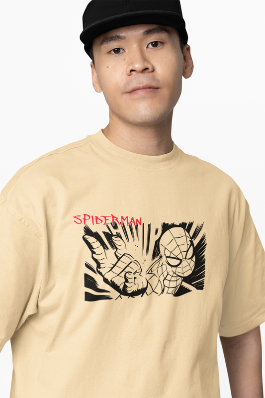 Web Sling Impact Oversized T-Shirt for Relaxed Urban Fashion