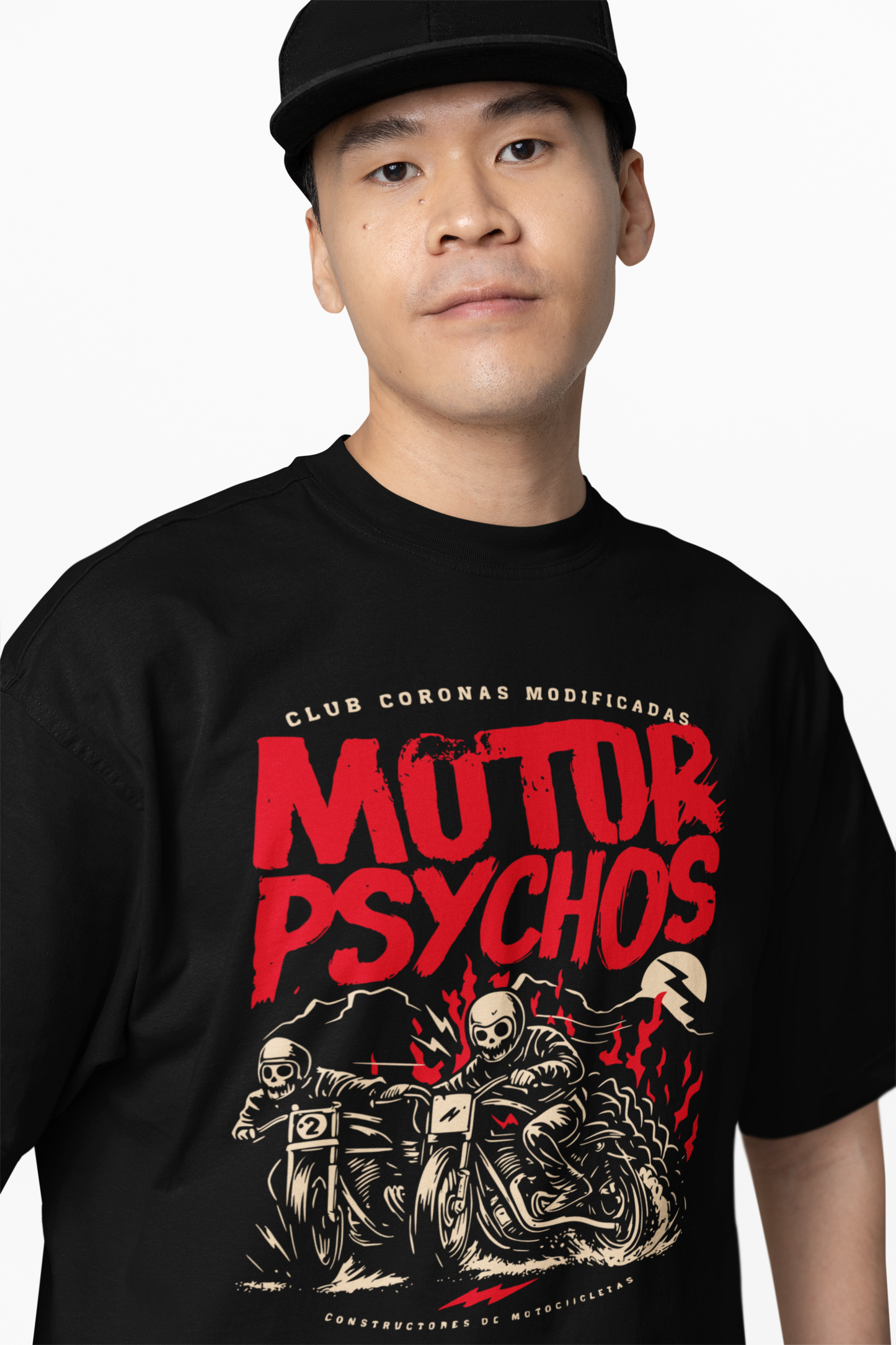 Motor Psychos Oversized T-Shirts – Edgy Biker Streetwear Style