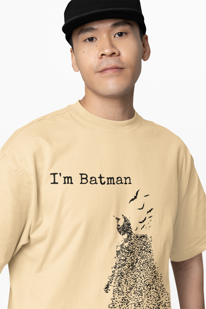 I'M Batman Oversized T-Shirt – Perfect for Superhero Fans