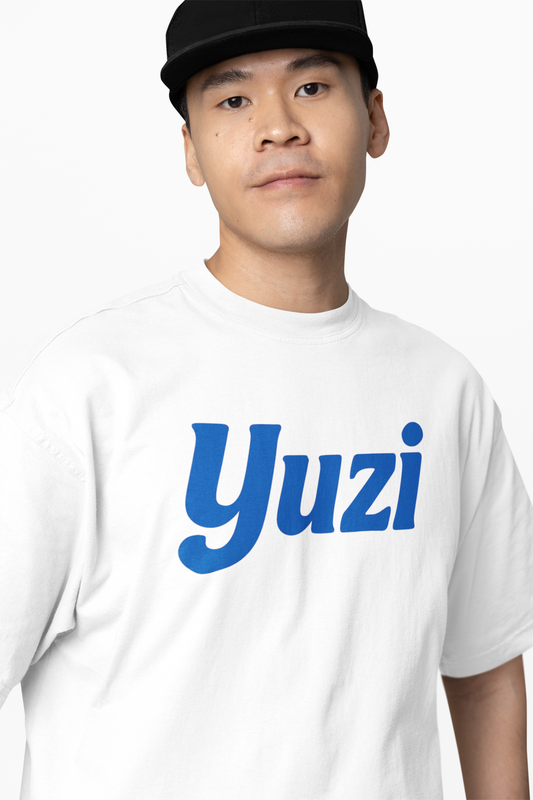 Yuzi Graffiti Print Oversized T-Shirt