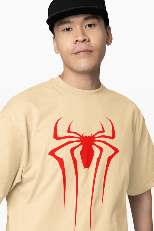 Scarlet Emblem Spider-Man Oversized T-Shirt Bold Marvel