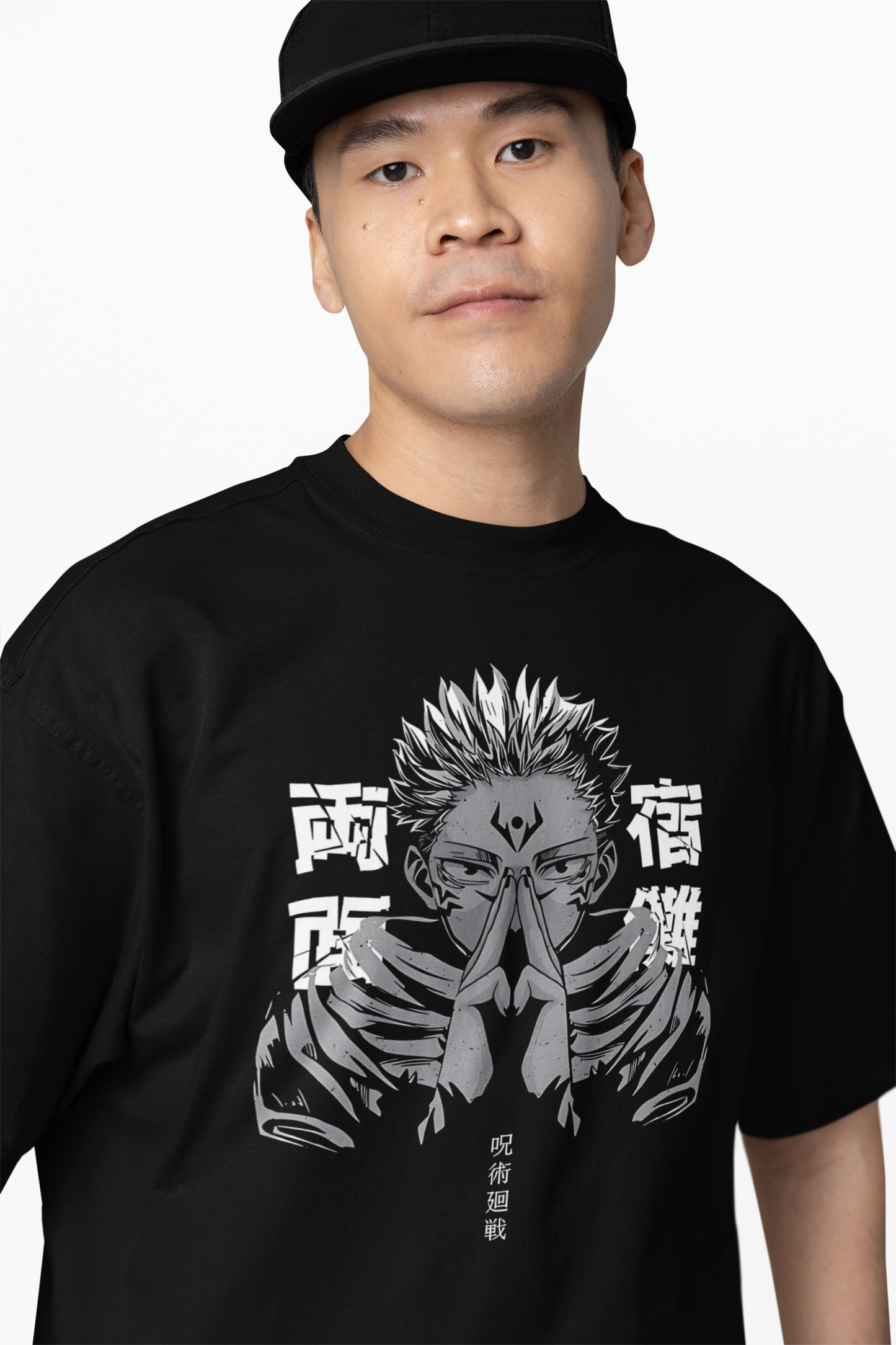 Ryomen Sukuna Oversized T-Shirts for Anime Streetwear Looks