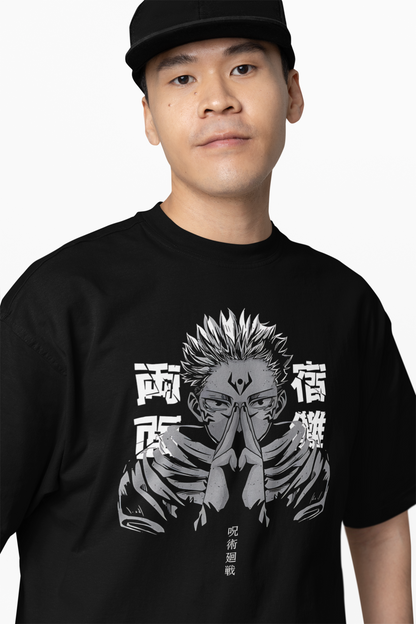 Ryomen Sukuna Oversized T-Shirts for Anime Streetwear Looks