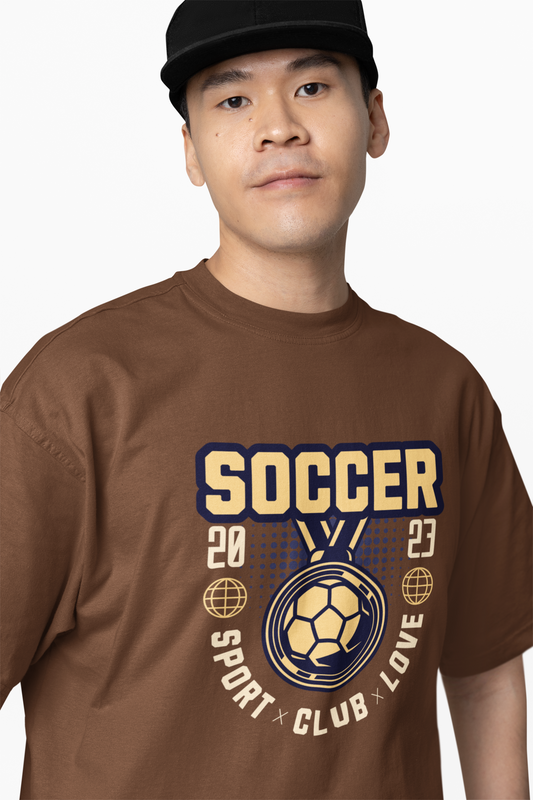 Soccer Club Oversized T-Shirt for Football Streetwear Style