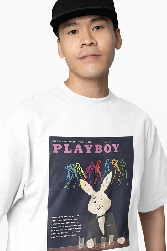 Playboy Classic Logo Oversized T-Shirt – Bold Streetwear Tee