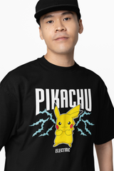 Electric Pikachu Oversized T-Shirts
