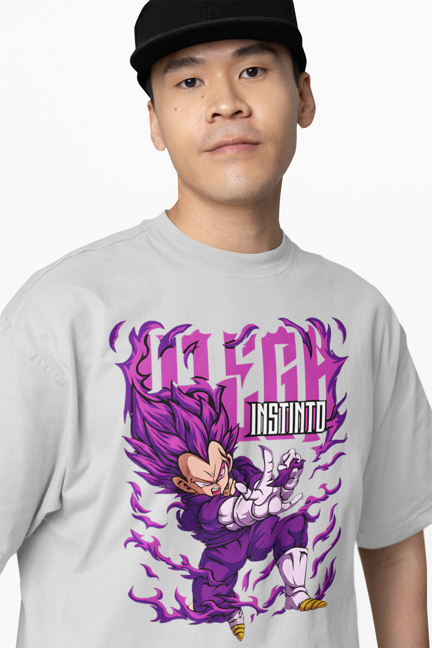 Vegeta Oversized T-Shirts Anime Streetwear Style for Fans