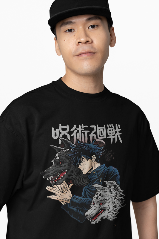 Megumi Divine Dogs Oversized T-Shirts – Anime Streetwear