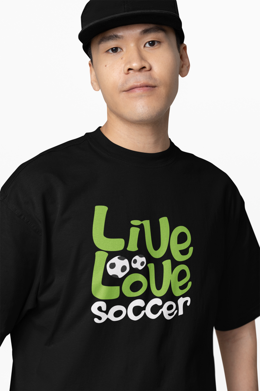Live Love Soccer Oversized T-Shirt – Passion Football Tees