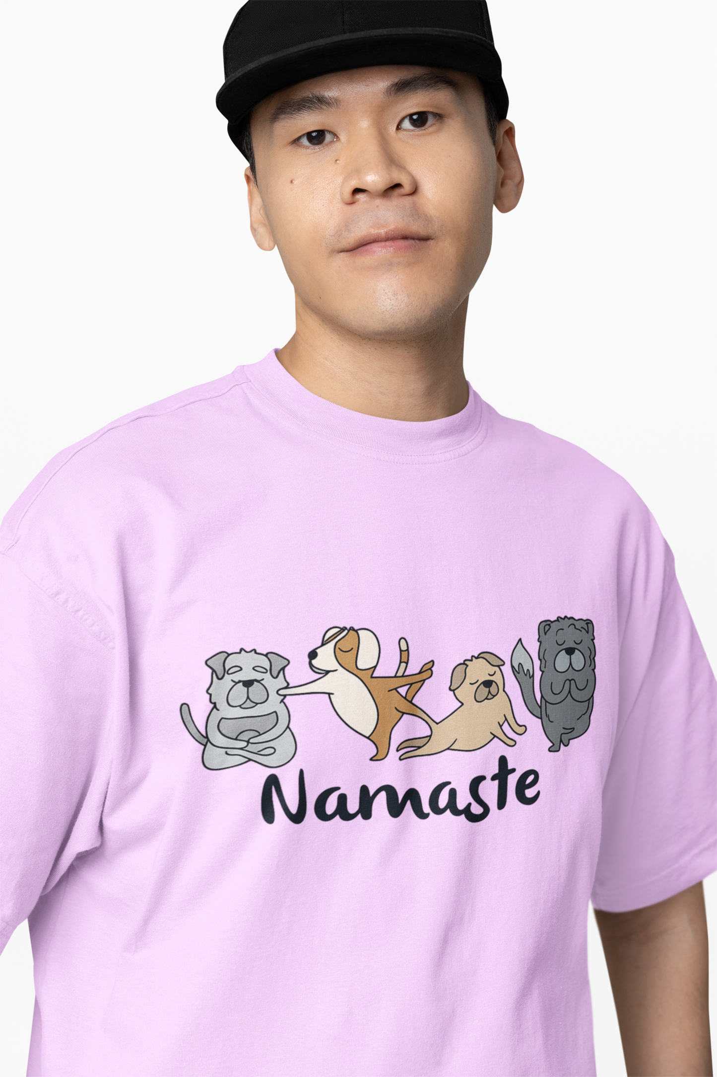Animal Graphic Yoga Oversized T-Shirt Comfortable Gym Wear