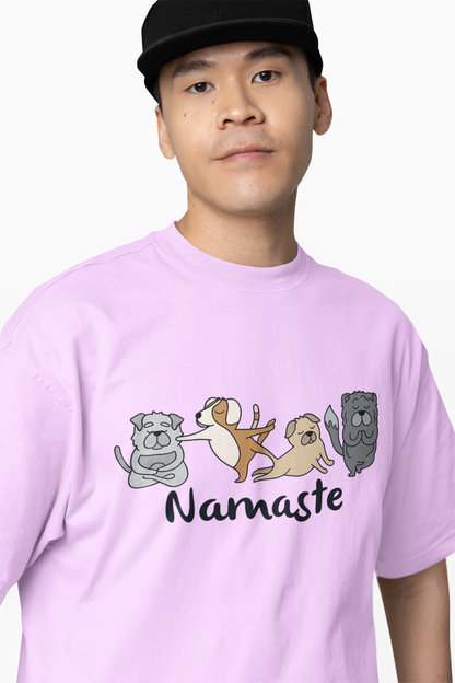 Animal Graphic Yoga Oversized T-Shirt Comfortable Gym Wear