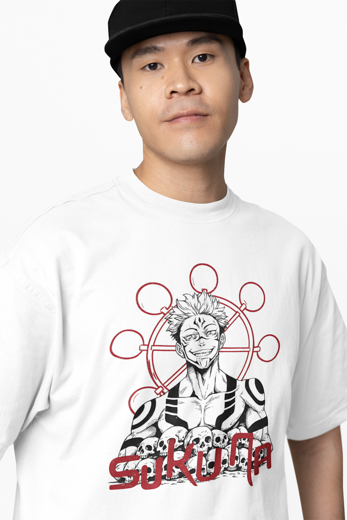 Sukuna Oversized T-Shirt Anime Streetwear Graphic Tee