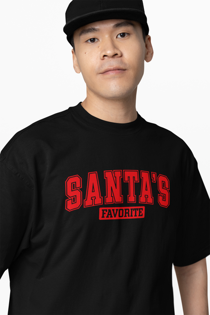 Santas Favorite Oversized T-Shirts for Christmas Streetwear