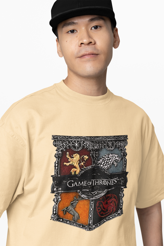 Seven Kingdoms Oversized T-Shirts Graphic Streetwear Tee