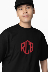 Red Hex RCB Logo Oversized T-Shirt