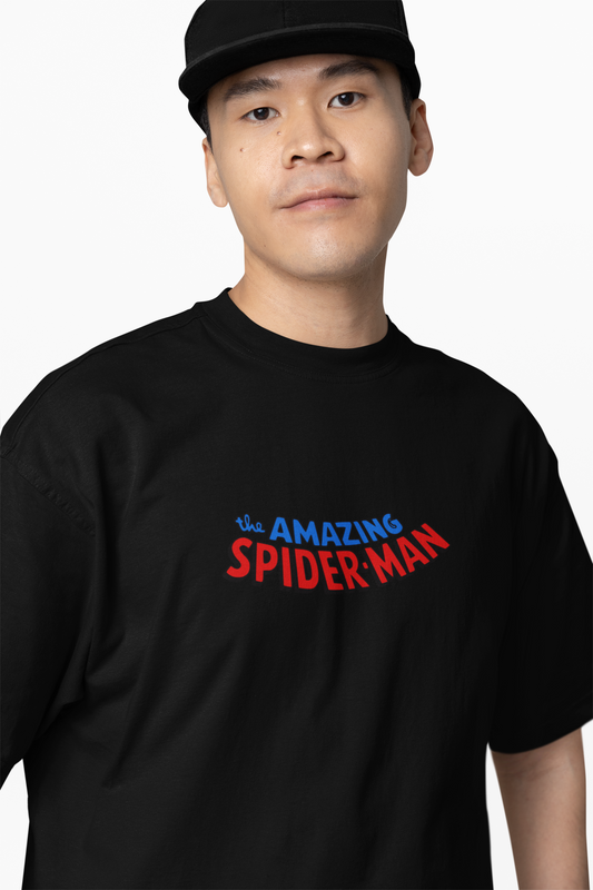 Amazing Spiderman Oversized T-Shirt Trendy Marvel Graphic