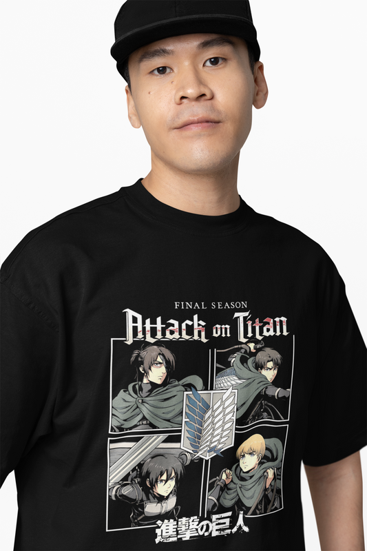 Titan Final Season Oversized T-Shirts Anime Inspired Streetwear