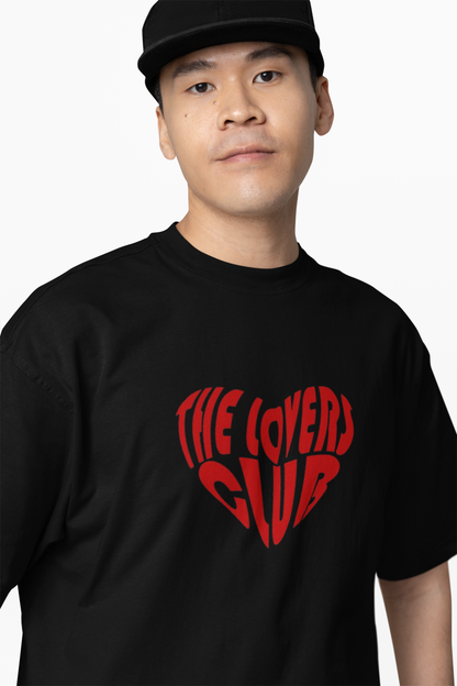 Lovers Club Oversized T-Shirts Bold Romantic Stylish Couples