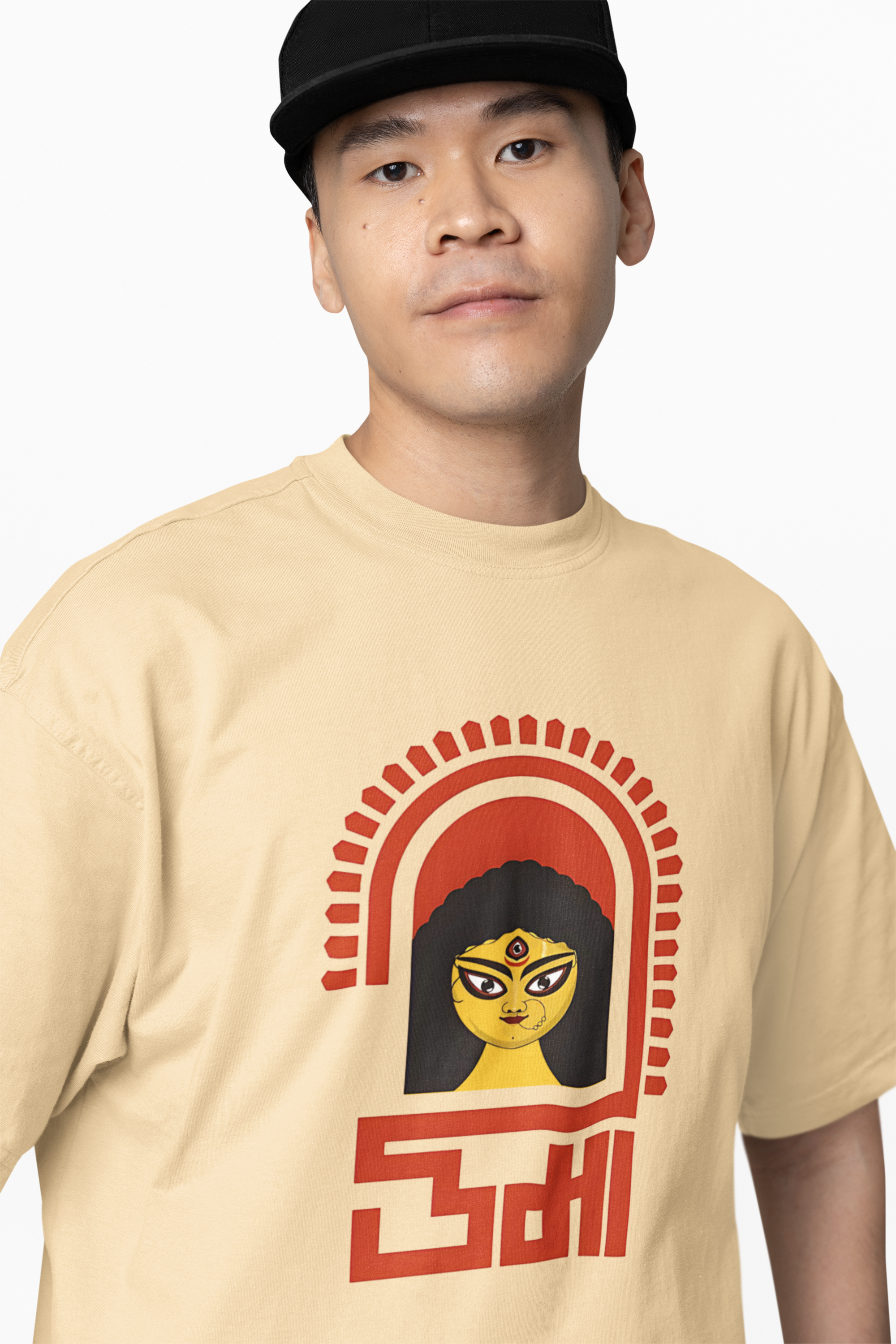 Durga Maa Oversized T-Shirts