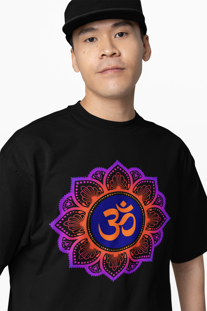 Mandala Om Oversized T-Shirts