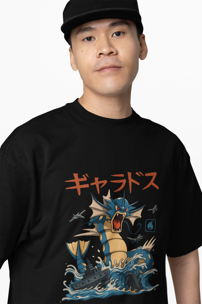 Gyarados Oversized T-Shirt Bold Pokémon Streetwear Tee