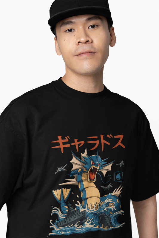 Gyarados Oversized T-Shirt Bold Pokémon Streetwear Tee