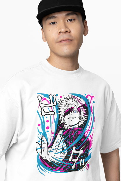 Satoru Gojo Oversized T-Shirts for Anime Streetwear Outfits