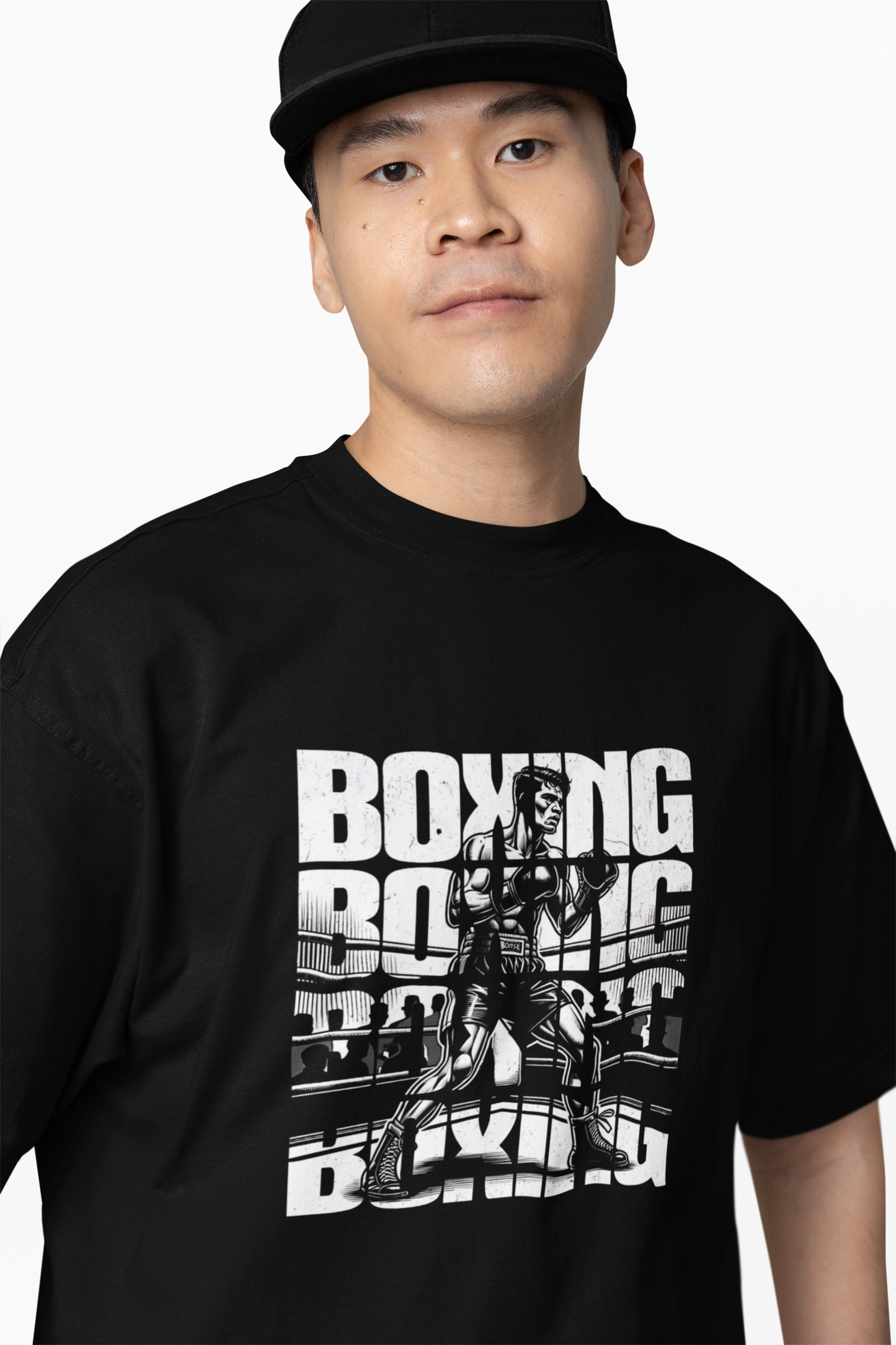 UFC Boxing Oversized T-Shirt for Fight Night Streetwear Style