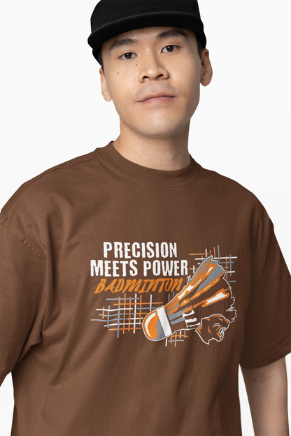 Badminton Meets Power Oversized T-Shirt