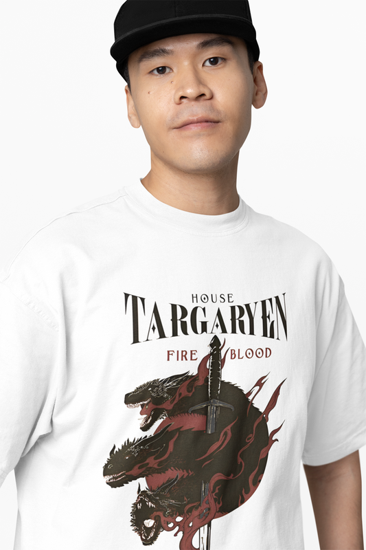 House Targaryen Oversized T-Shirts Fire Blood Streetwear